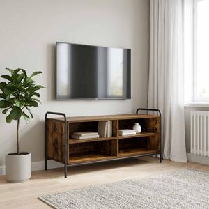 TV szekrény 140 x 39,5 x 50 cm Füstös Tölgy Szerelt Fa