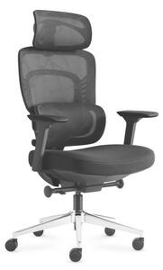 Premium Ergonomikus irodai szék, masszázs funkcióval fekete