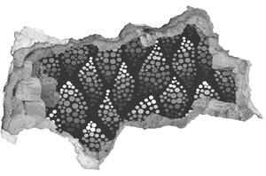 Fali matrica lyuk a falban Fekete-fehér pontok