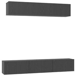 VidaXL TV szekrény garnitúra 6 pcs Musta tammi 100 x 30 x 30 cm