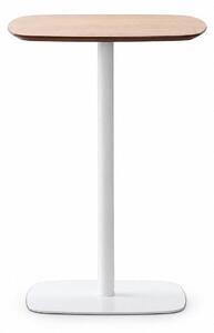 Bárasztal, kerek MDF asztallappal, Ø60 x 105 cm, 20 kg teherbírás, tölgy/fehér