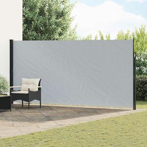 VidaXL Húzható oldalsó napernyő Szürke 300 x 200 cm Poliészter