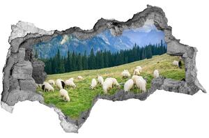 3d fali matrica lyuk a falban Sheep a tátrában