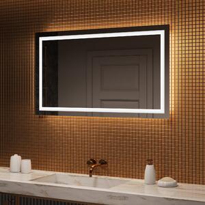 Fürdőszoba Tükör Világítással LED 120x70cm hideg LED színnel 7000K, meleg színnel 3000K vagy semleges színnel 4500K