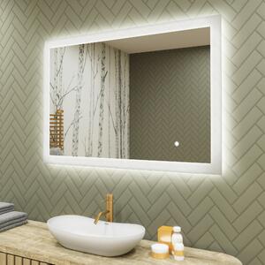 Téglalap alakú LED világítással ellátott fürdőszobai tükör 100x70 cm - Dual color, Érintőkapcsoló