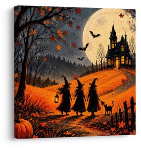 Kép halloweeni út a sötét házhoz