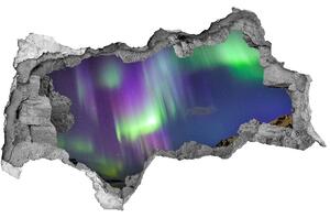 3d fali matrica lyuk a falban Aurora borealis
