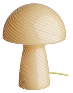 FUNGI TOWN üveg asztali lámpa, sárga