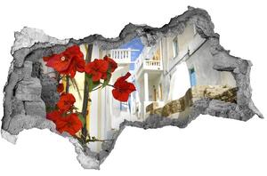 3d lyuk fal dekoráció Mykonos görögország