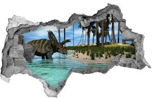 3d lyuk fal dekoráció Dinoszauruszok