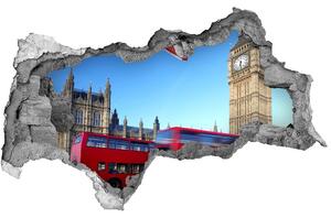 3d lyuk fal dekoráció Bus london