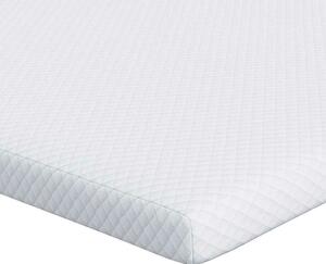 VidaXL Memóriahab matrac topper 140 x 200 cm Thick Puha Fehér