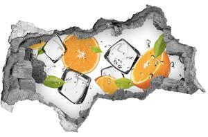 3d lyuk fal dekoráció Narancs jéggel