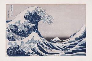 Hokusai, Katsushika - Festmény reprodukció The Hollow of the Deep Sea Wave off Kanagawa, (40 x 26.7 cm)