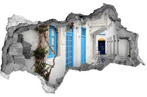 3d lyuk fal dekoráció Görög utcákon