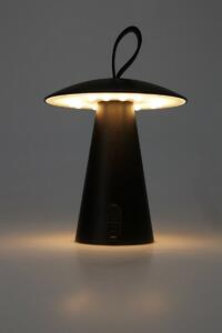 Boise kültéri hordozható LED asztali lámpa, fekete, USB, 15 x 17 cm, műanyag