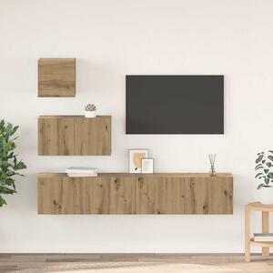 VidaXL TV szekrény garnitúra 4 pcs Artisan tölgy Faanyag