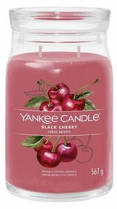 Yankee Candle Signature Black Cherry illatos gyertya nagy üvegben, 567 g