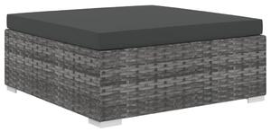 VidaXL 11 részes szürke polyrattan kerti bútorszett párnákkal