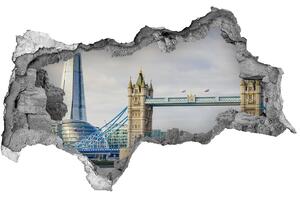 3d lyuk fal dekoráció Thames london
