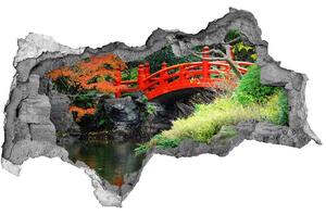 3d lyuk fal dekoráció Japán kert