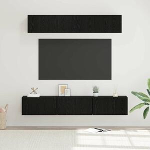 VidaXL TV szekrény garnitúra 5 pcs Fekete tölgy Faanyag