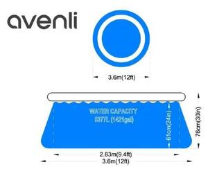 INTEX Avenli 26-26-330100 puhafalú medence, 360 x 76 cm, 5377 literes 26-330100