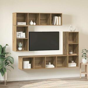 VidaXL TV szekrény garnitúra 4 pcs Artisan tölgy Faanyag