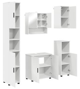 VidaXL Fürdőszoba bútor szett 5 pcs Fehér 61 x 35 x 64 cm Faanyag