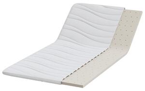 VidaXL Matrac topper 100 x 200 cm vastag Kötött Anyag Fehér