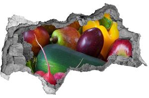 3d-s lyukat fali matrica Gyümölcsök és zöldségek