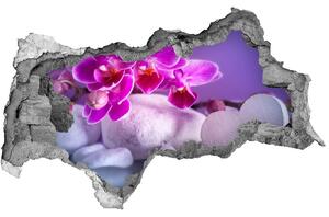 Lyuk 3d fali matrica Orchidea és a szív