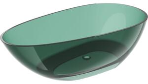 Mexen Glass, szabadon álló kád 170 x 85 cm, zöld, 58061708511