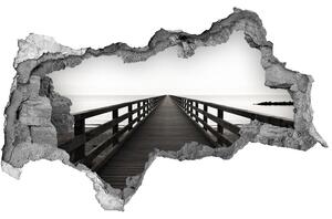Lyuk 3d fali matrica Fából készült móló