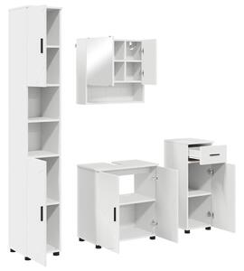 VidaXL Fürdőszoba bútor szett 4 pcs Fehér 61 x 35 x 64 cm Faanyag