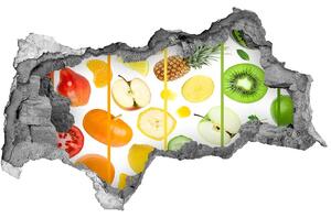 Lyuk 3d fali matrica Gyümölcsök és zöldségek