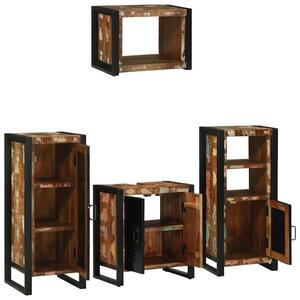 VidaXL Fürdőszoba bútor szett 4 pcs Szilárd Újrahasznosított Fa