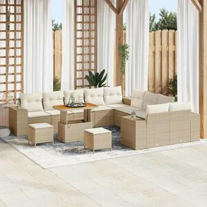 Kerti Kanapé Szett 13 pcs Beige és krém 90 x 55 x 71 cm