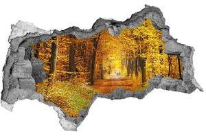 Lyuk 3d fali matrica Erdő ősszel
