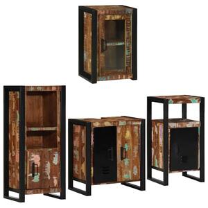 VidaXL Fürdőszoba bútor szett 4 pcs Szilárd újrahasznosított fa