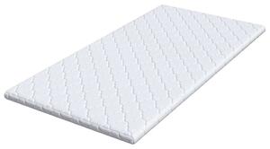 VidaXL Kókusz Topper Fehér 100 x 200 cm Jacquard szövet