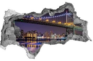 Lyuk 3d fali matrica Bridge new york city