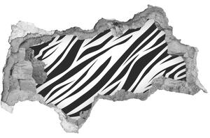 Lyuk 3d fali matrica Zebra háttér