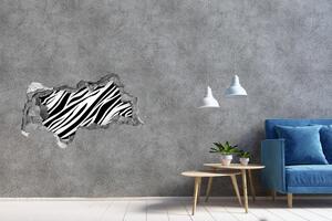 Lyuk 3d fali matrica Zebra háttér