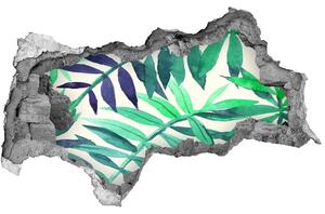 Lyuk 3d fali matrica Trópusi levelek