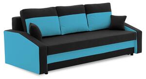 Nagyméretű kanapéágy HEWLET PLUS Color Fekete + Világoskék