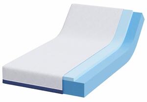 VidaXL Matrac Fehér és kék 90 x 190 cm Jacquard szövet