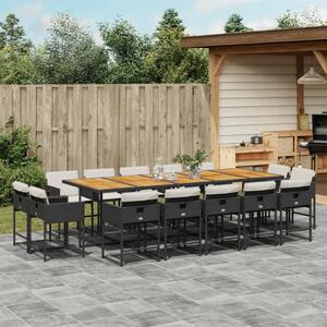 VidaXL Polyrattan Kerti Étkezőgarnitúra - 15 Fős