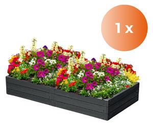 Prosperplast WOODY magaságyás, 149x75,6x25cm, antracit