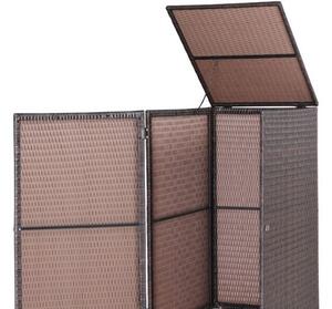 Casaria® Szemetes kuka takaró - barna